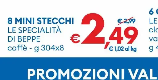 Mini stecchi al caffè