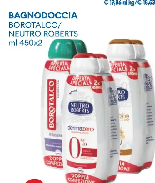 Bagnodoccia Borotalco/Neutro Roberts