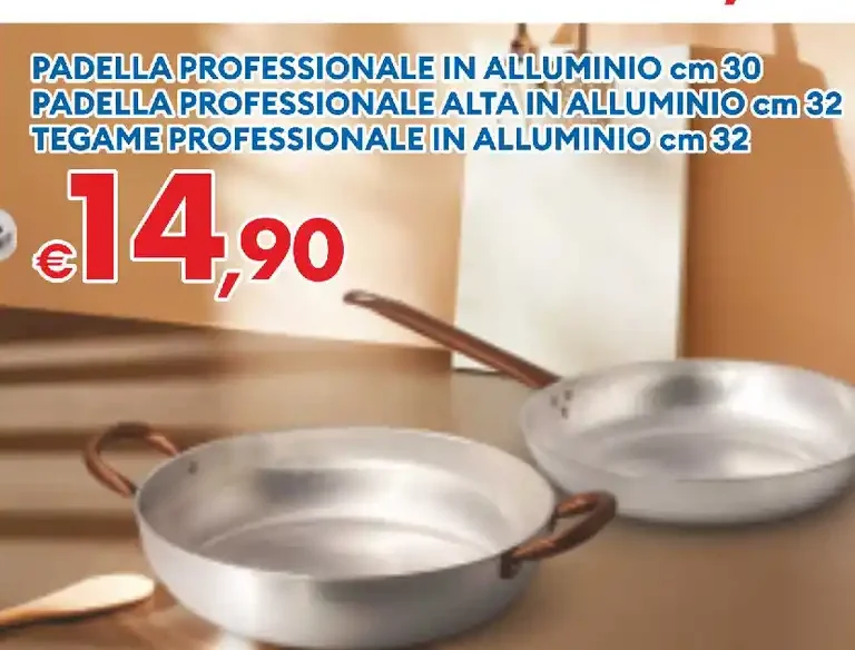 Padella professionale in alluminio