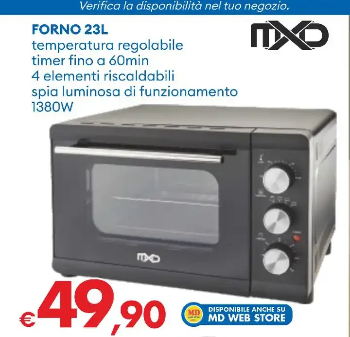 Forno elettrico 23L