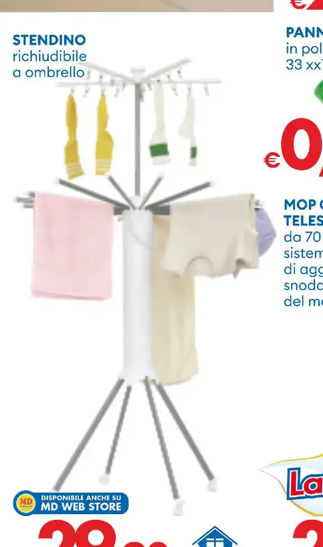 Stendino richiudibile a ombrello