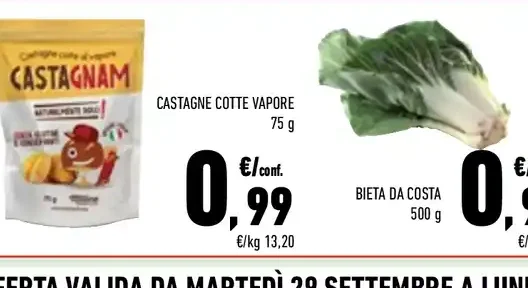 Castagne cotte vapore