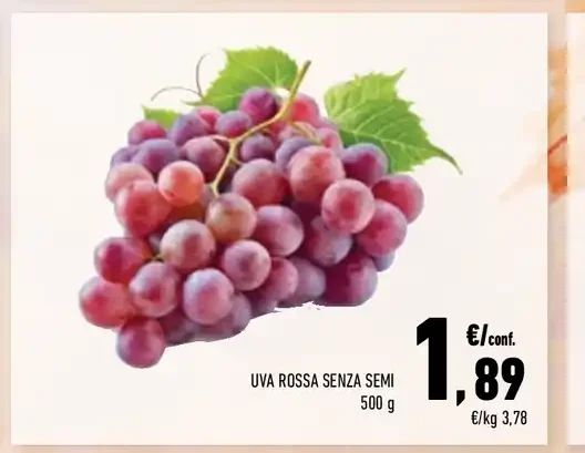 Uva rossa senza semi