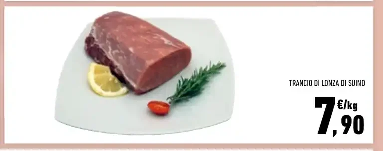 Trancio di lonza di suino