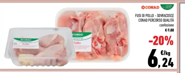 Fusi di pollo - sovracosce Conad Percorso Qualità