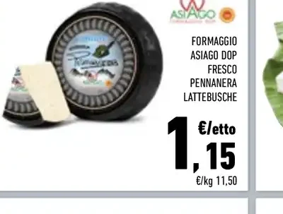Formaggio Asiago DOP fresco pennanera Latteriebusche