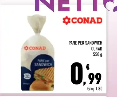 Pane per sandwich