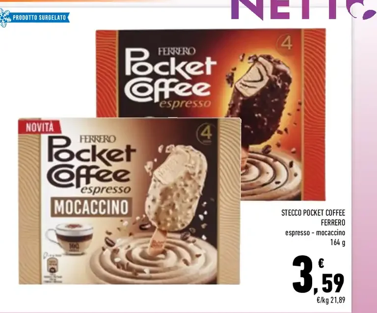 Stecco Pocket Coffee espresso mocaccino