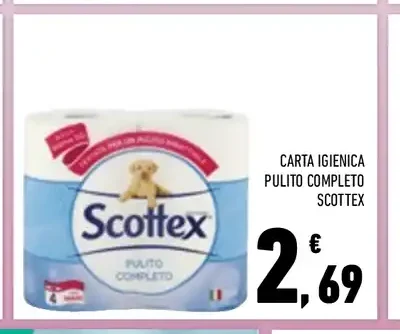 Carta igienica Pulito Completo Scottex
