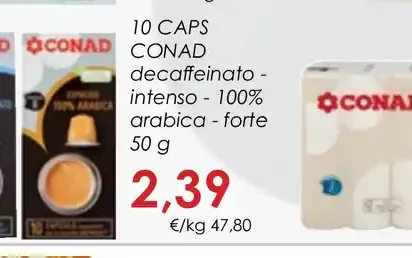 Capsule caffè Conad