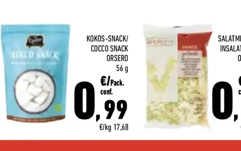 Cocco snack Orsero