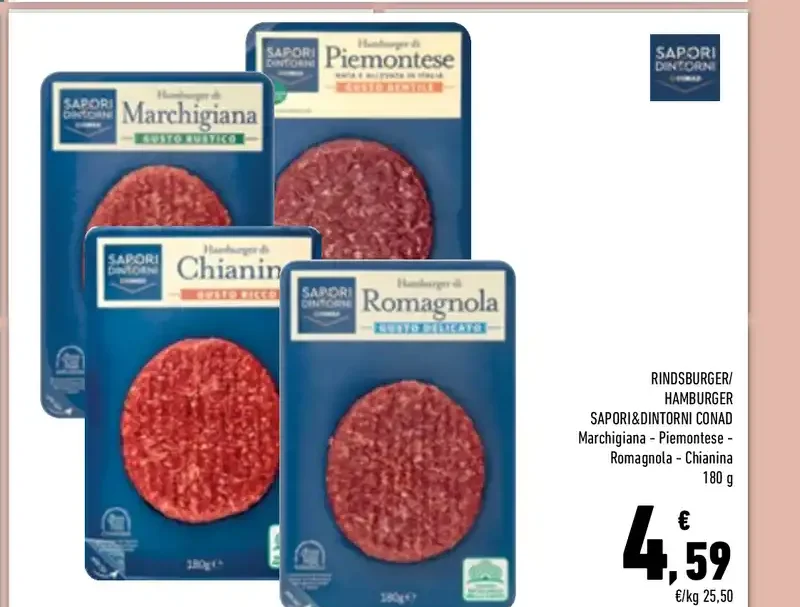 Hamburger misti Sapori&Dintorni Conad
