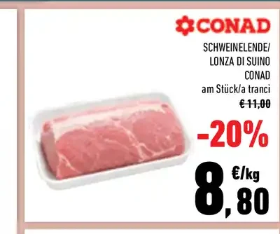 Lonza di suino Conad