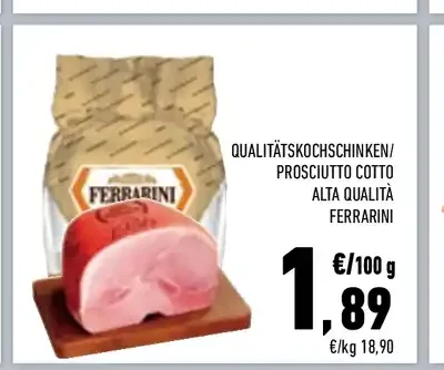 Prosciutto cotto Alta Qualità Ferrarini