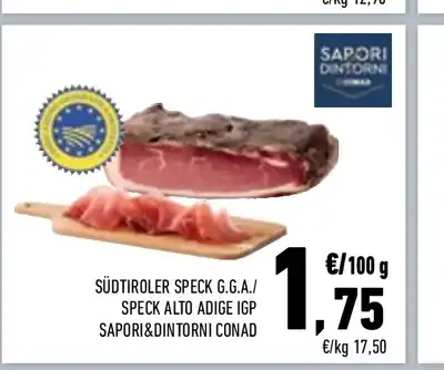 Speck Alto Adige IGP Sapori&Dintorni Conad