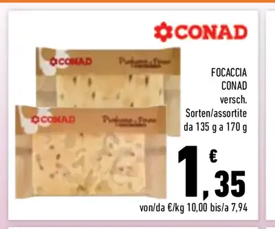 Focaccia Conad
