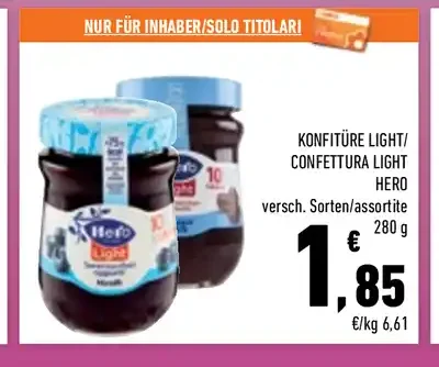 Confettura light Hero