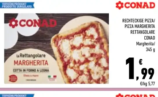 Pizza margherita rettangolare Conad