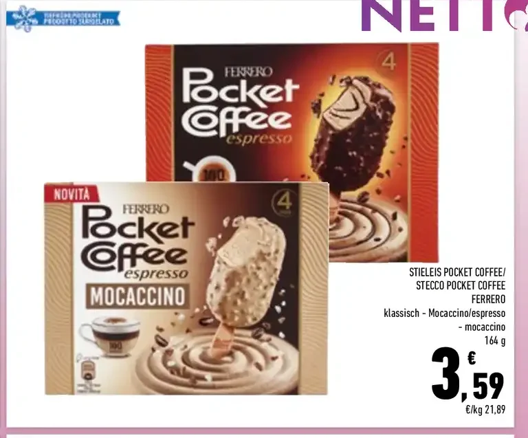 Stecco Pocket Coffee Ferrero