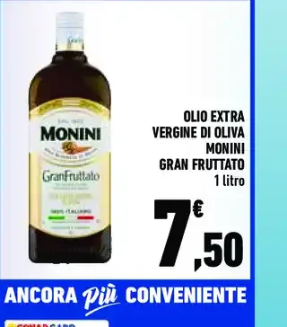 Olio extra vergine di oliva Monini GranFruttato