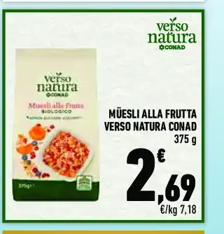 Muesli alla frutta Verso Natura Conad