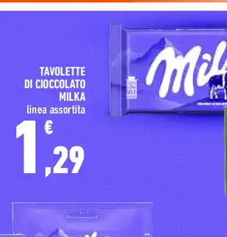 Tavolette di cioccolato Milka
