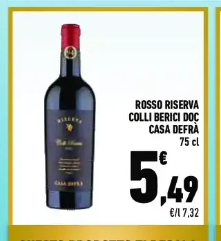 Rosso Riserva Colli Berici DOC Casa Defrà