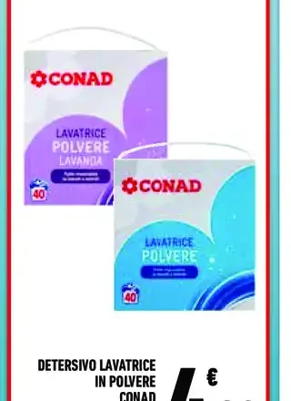 Detersivo lavatrice in polvere Conad