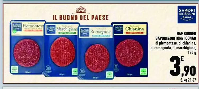 Hamburger Sapori&Dintorni Conad
