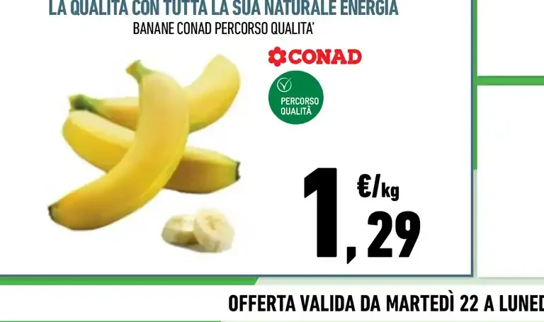Banane Conad Percorso Qualità