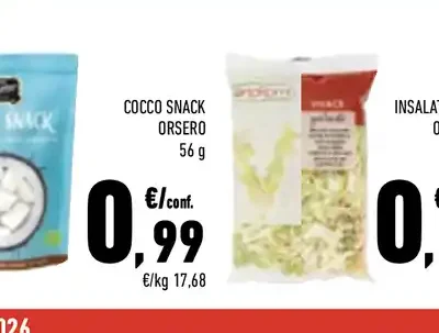 Cocco snack Orsero