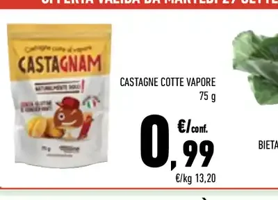 Castagne cotte vapore