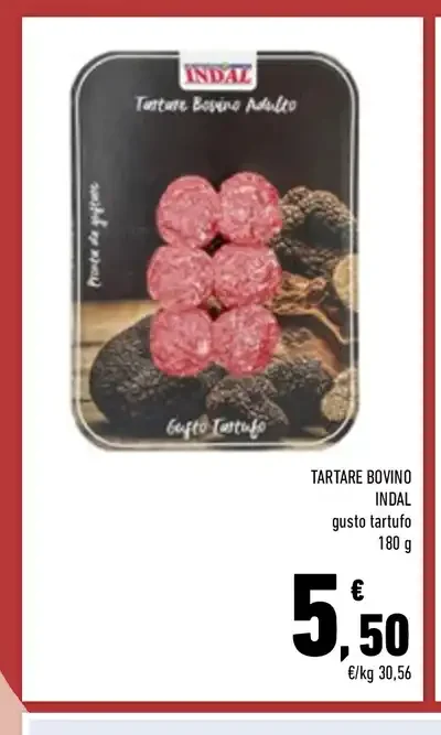 Tartare bovino gusto tartufo