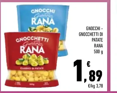 Gnocchi e gnocchetti di patate Rana