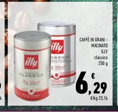 Caffè in grani macinato