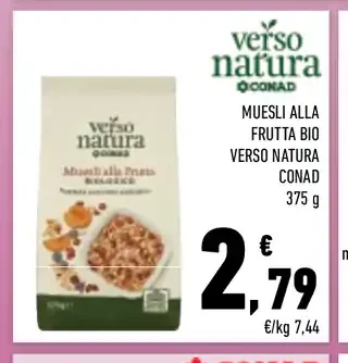 Muesli alla frutta bio
