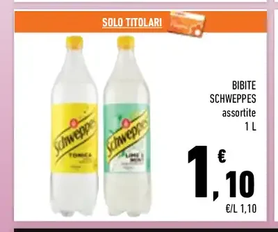 Bibite Schweppes assortite