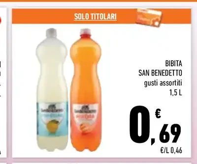 Bibita San Benedetto gusti assortiti
