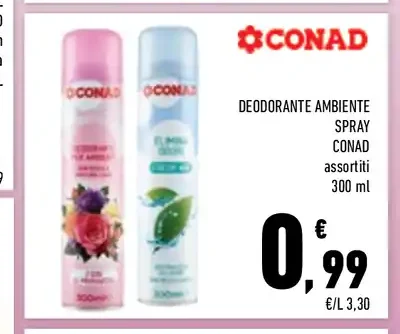 Deodorante ambiente spray Conad
