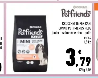 Crocchette per cani Conad Petfriends Plus