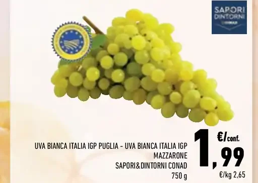 Uva bianca Italia IGP Puglia