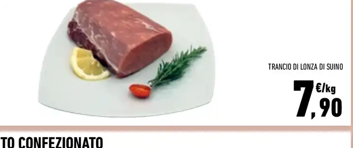 Trancio di lonza di suino