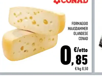 Formaggio Maasdammer olandese