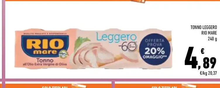 Tonno leggero Rio Mare