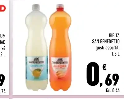 Bibita San Benedetto gusti assortiti