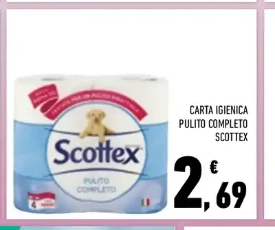 Carta igienica Pulito Completo Scottex