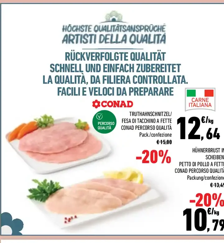 Fesa di tacchino a fette