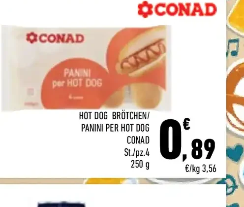 Panini per hot dog