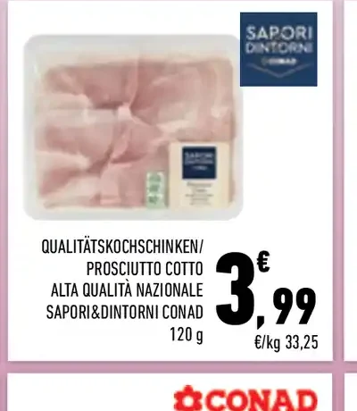Prosciutto cotto alta qualità