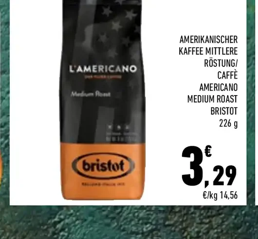 Caffè americano tostatura media